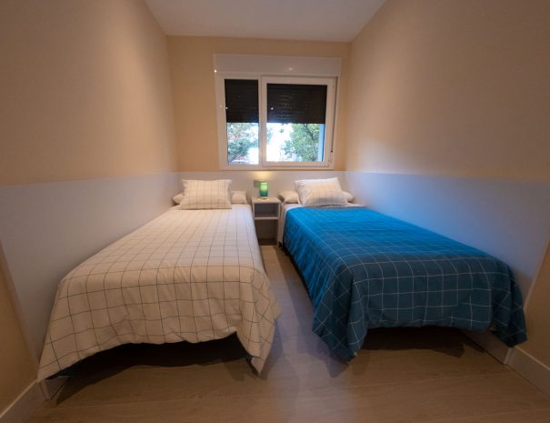 Habitación con 2 camas del apartamento Clock. Apartamentos Turísticos Palacio de Yolanda (Zamora)